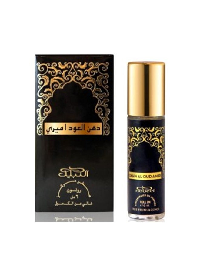 Nabeel Dahn Al Oud Amiri Alcohol-Free Roll On Oil Perfume 6 ML - Image 1